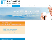 Tablet Screenshot of lacambre-medicalcenter.com